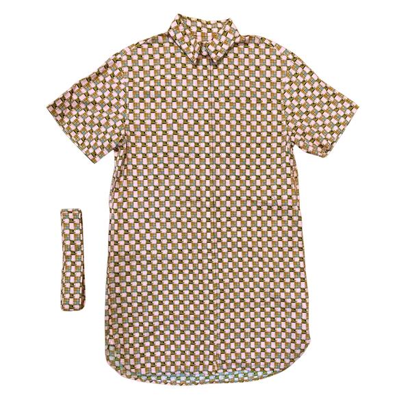 NWOT Burberry Addy Check Cotton Shirt Dress 👗 - Size 4 - Picture 2 of 10